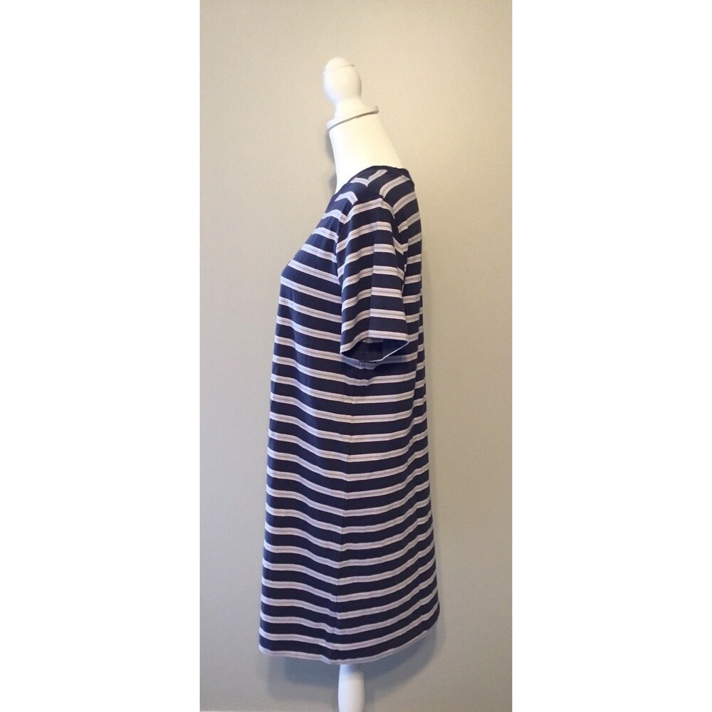OLD NAVY Vintage Crew Dress Womens Striped Short Sleeve Blue & Pink Short Mini - Picture 5 of 10